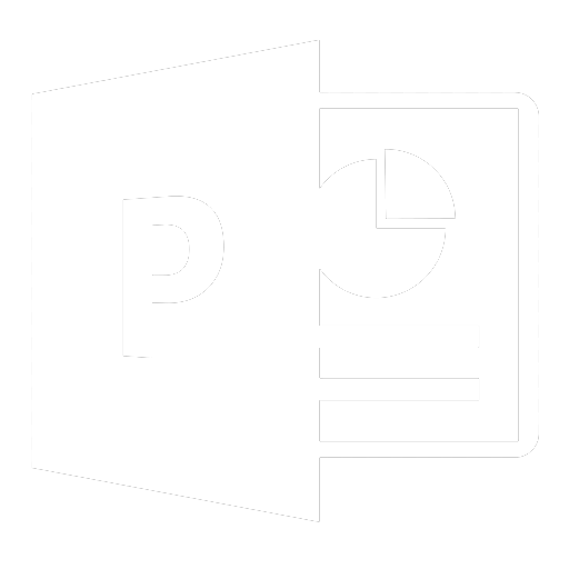 Microsoft Powerpoint software logo.