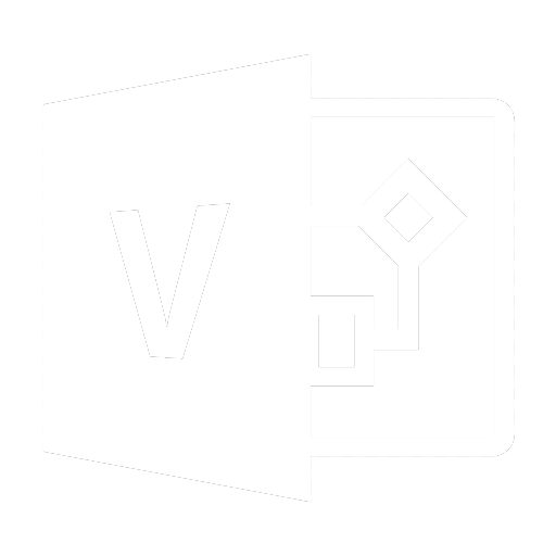 Microsoft Visio software logo.