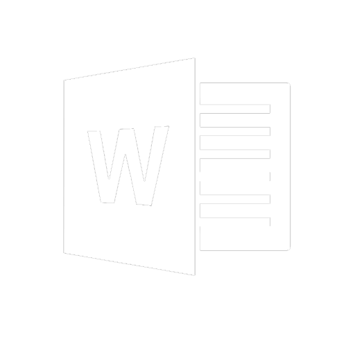 Microsoft Word software logo.